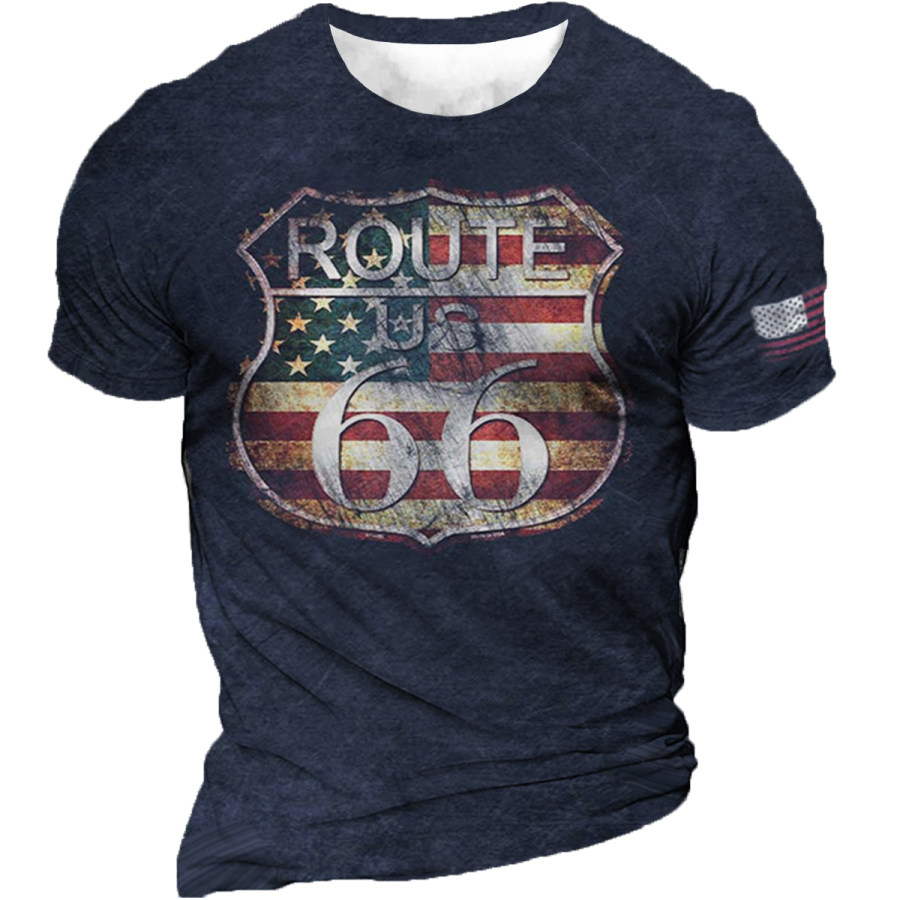 

Men's Vintage Route 66 Short Sleeve T-Shirt