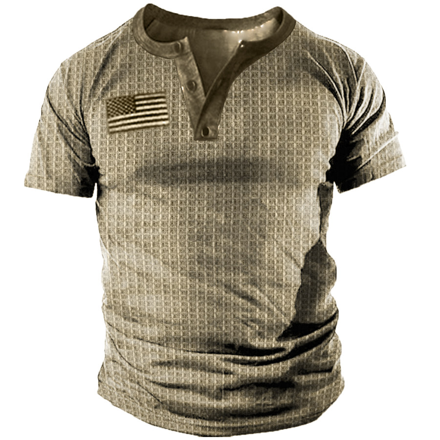 

Men's Vintage Waffle Short Sleeve T-Shirt