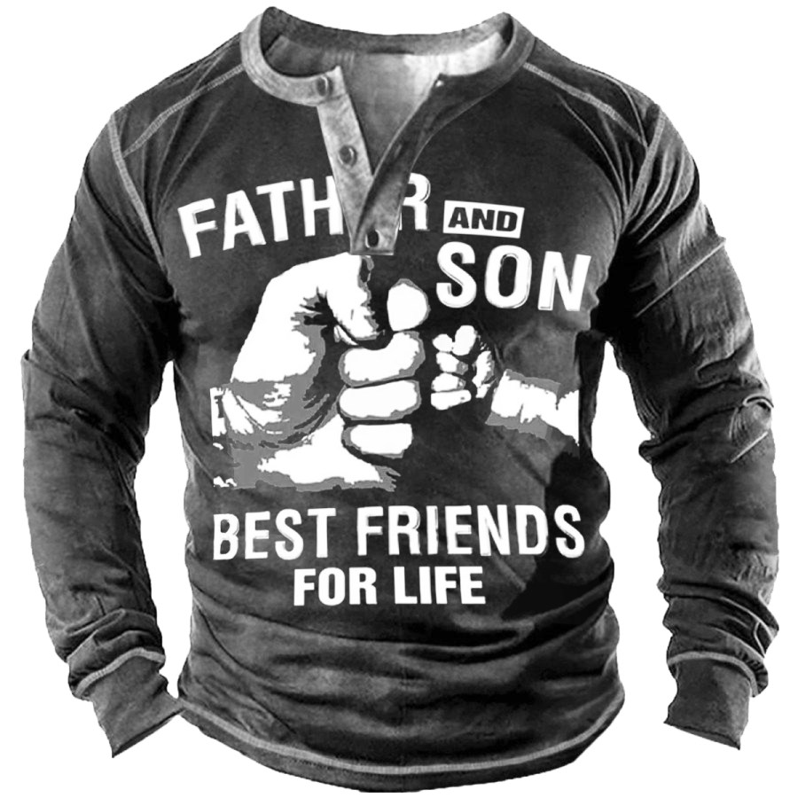 

Men's Vintage FATHER AND SON Long Sleeve T-Shirt