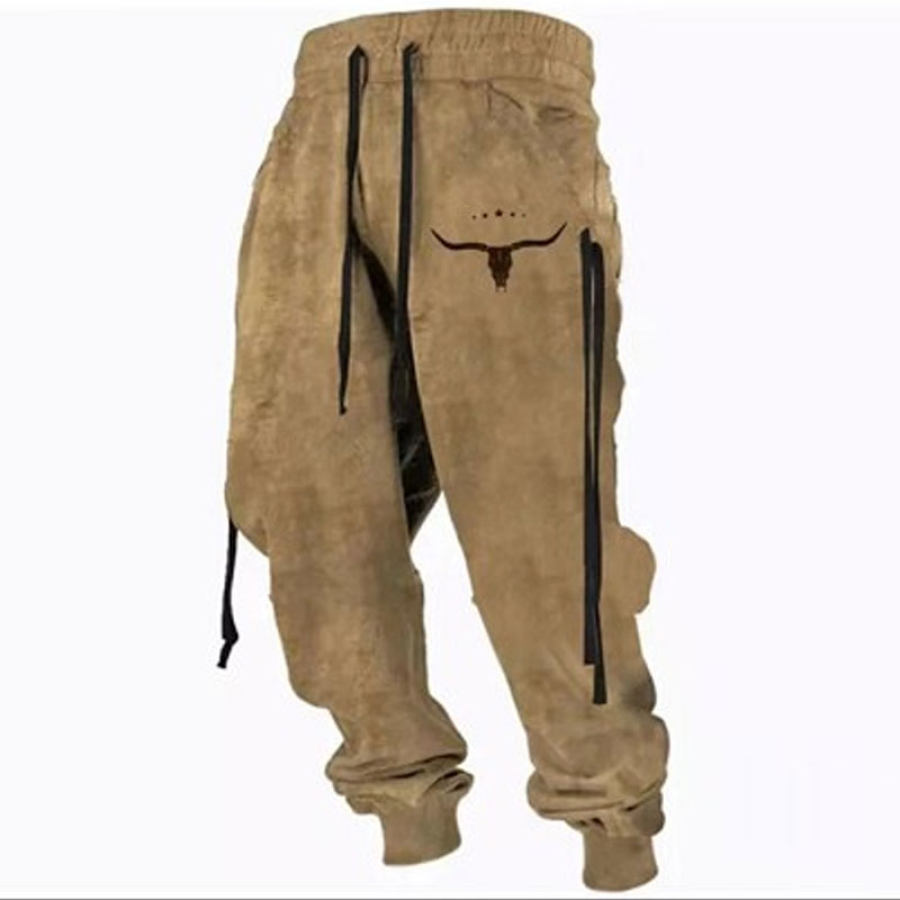 

Men's Casual Loose Printed Elastic Waist Pants