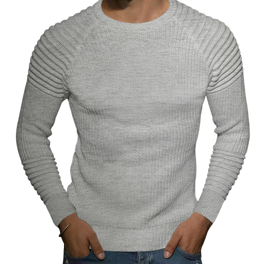 

Men's Vintage Waffle Crewneck Long Sleeve T-Shirt