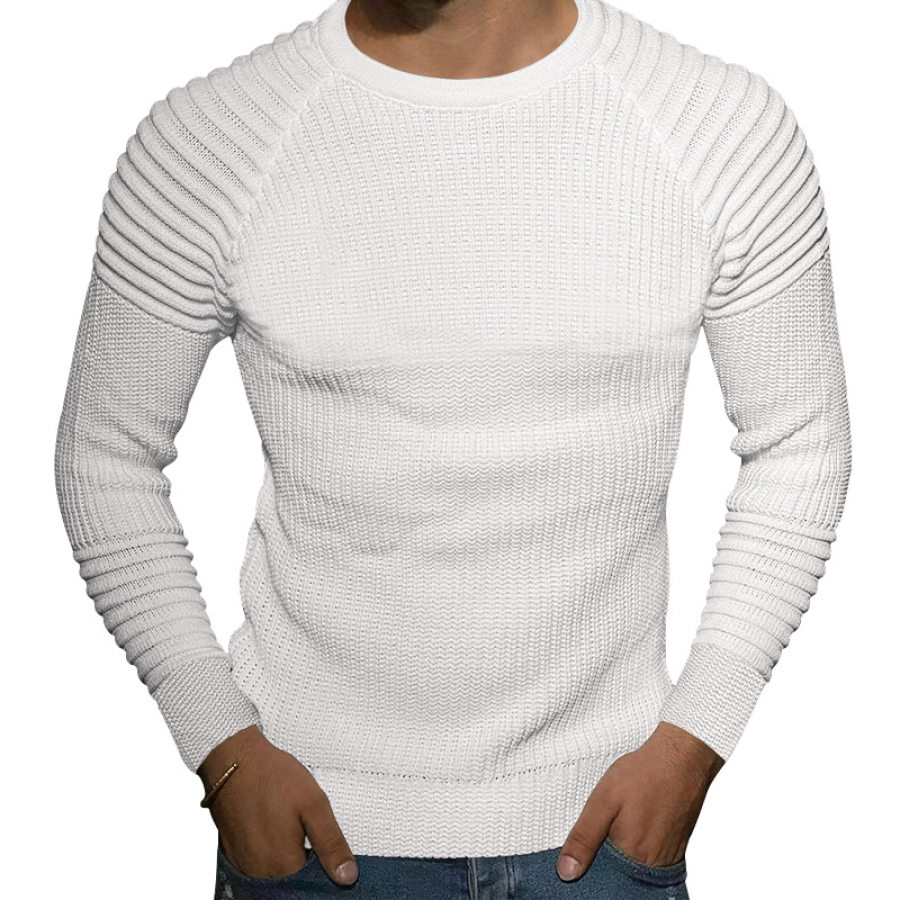 

Men's Vintage Waffle Crewneck Long Sleeve T-Shirt