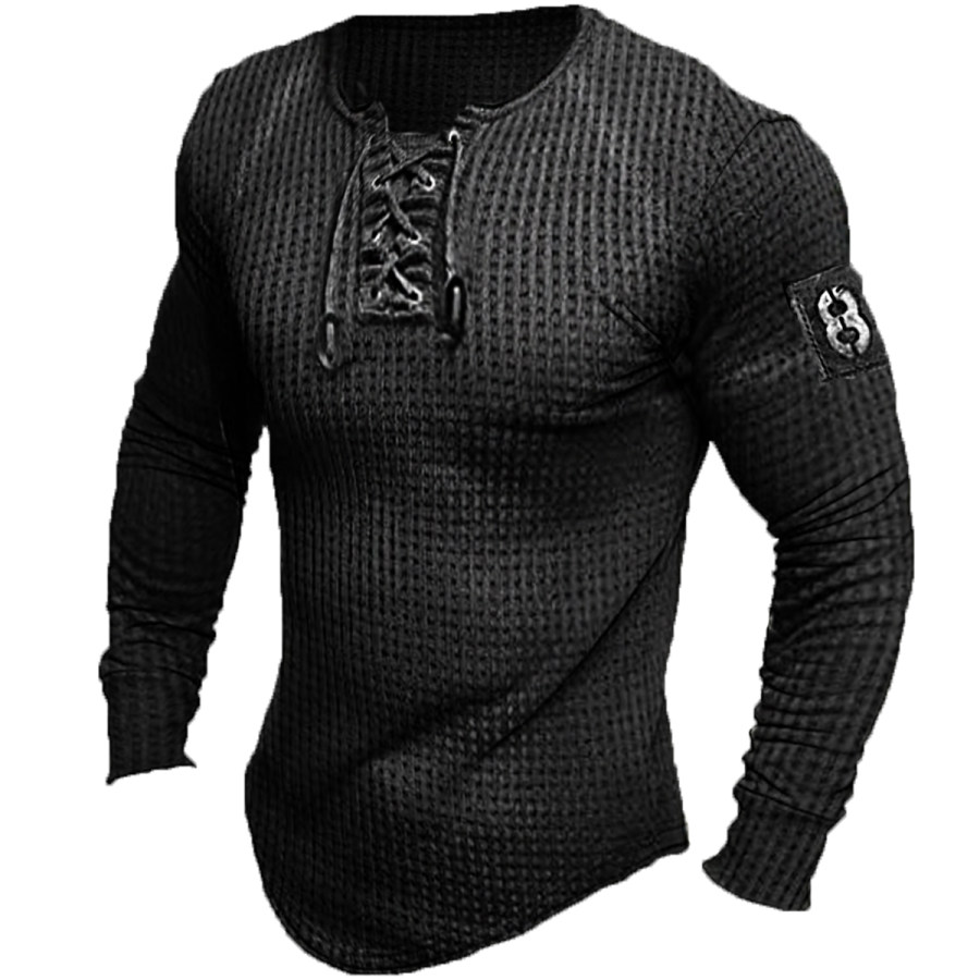 

Men's Vintage Waffle Long Sleeve T-Shirt