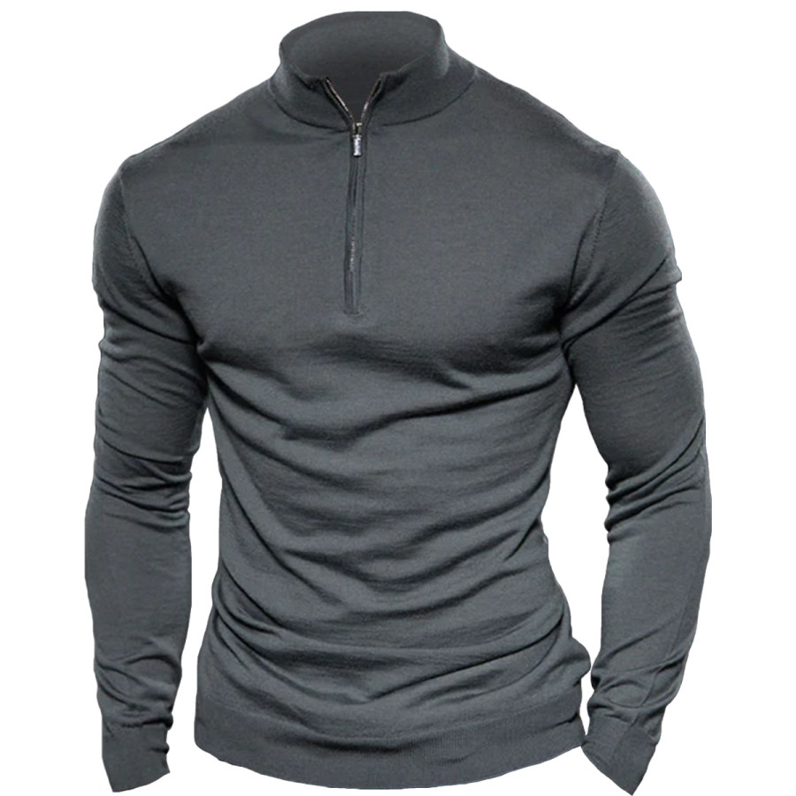 

Men's Retro Casual Long Sleeve T-Shirt