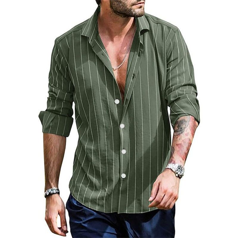 Men's British Style Long Sleeve Chic Cardigan Shirt