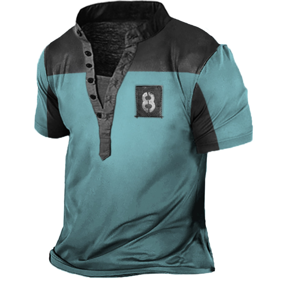 

Men's Vintage Henley Short Sleeve T-Shirt