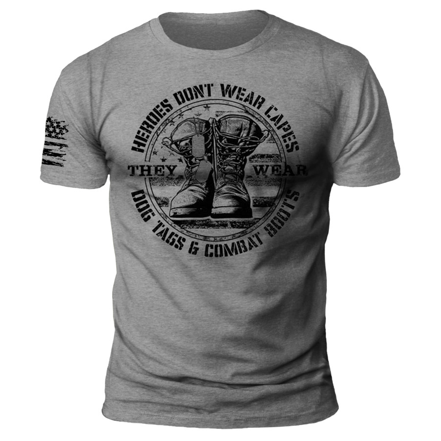 

"Our Heroes Don't Wear Capes"Men's T-shirt