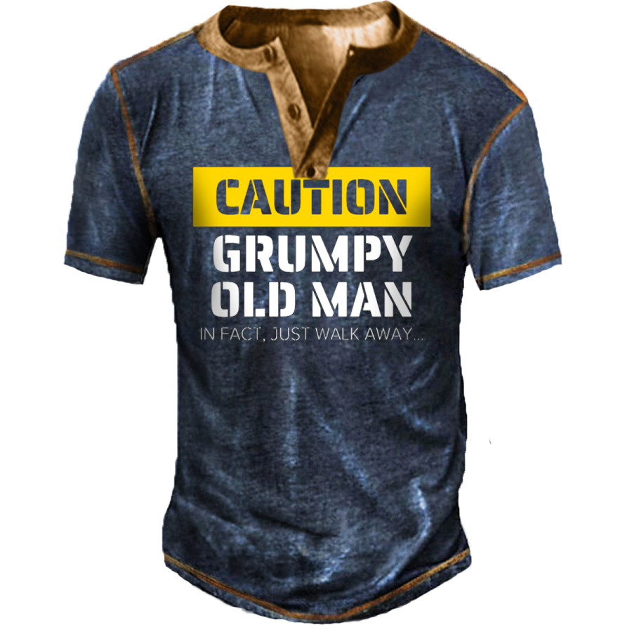 

Men's Retro Old OLD MAN Short-sleeved T-shirt
