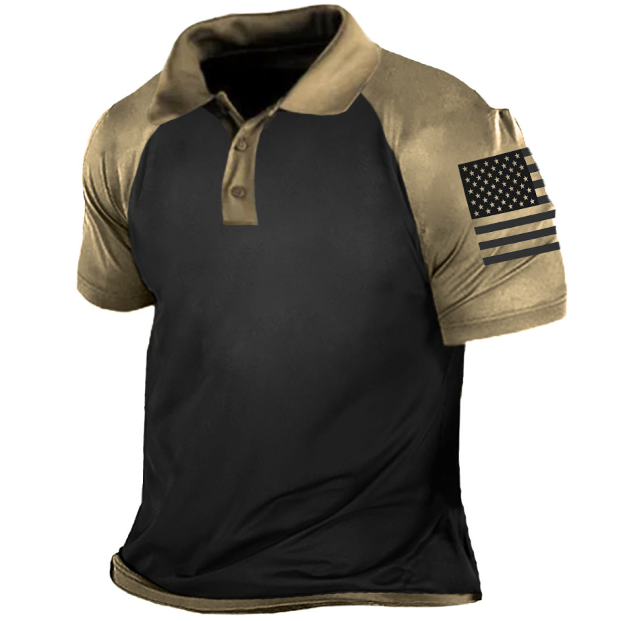 

Men's Vintage Polo Short Sleeve T-Shirt