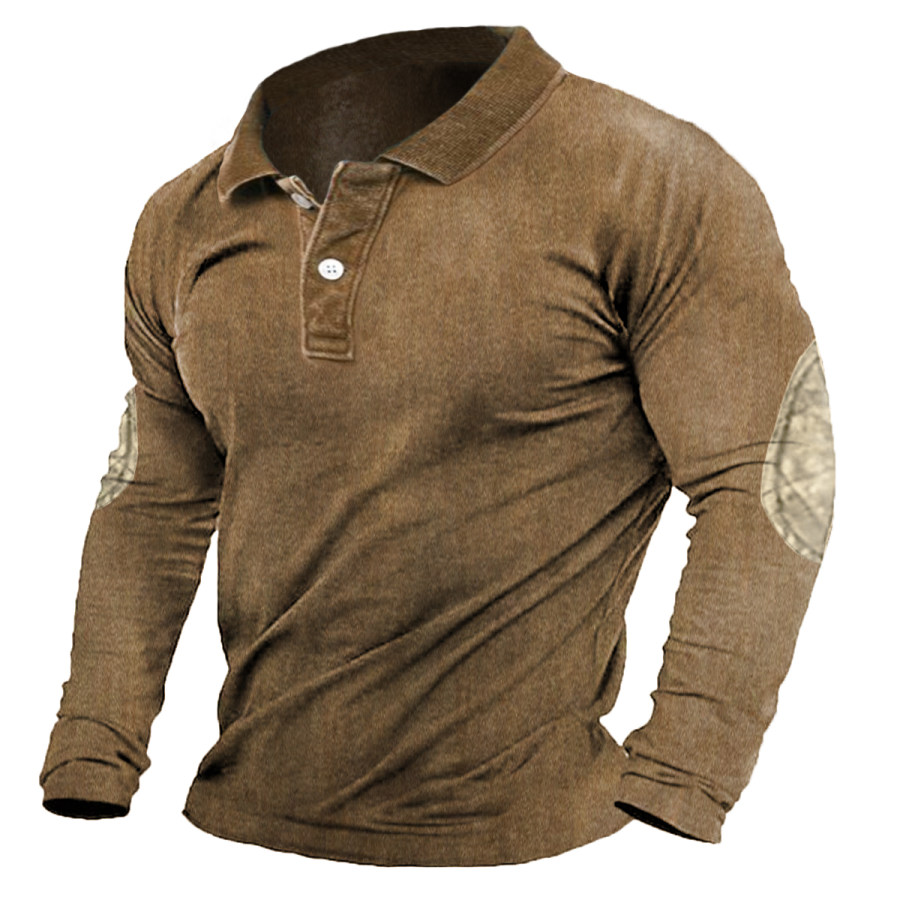 

Men's Vintage Distressed Long Sleeve T-Shirt