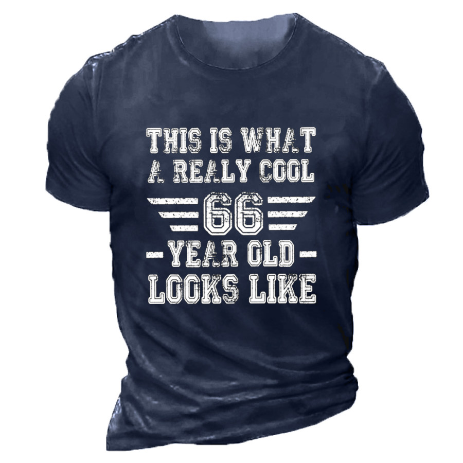 

Men's Vintage 66 Years Old Round Neck Short Sleeve T-Shirt