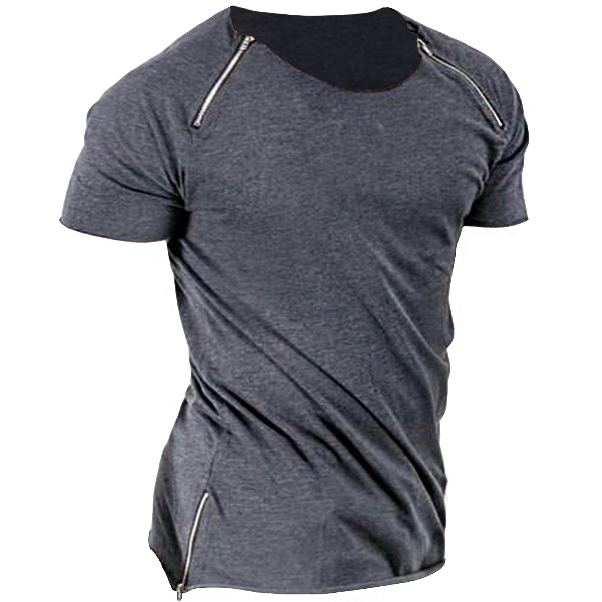 Men's Retro Casual Round Neck Chic Short Sleeve T-shirt