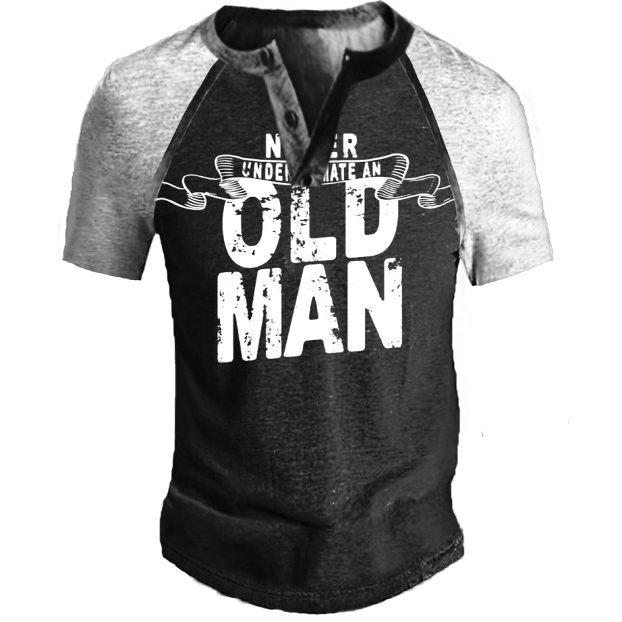 

Men's Vintage OLD MAN Short Sleeve T-Shirt