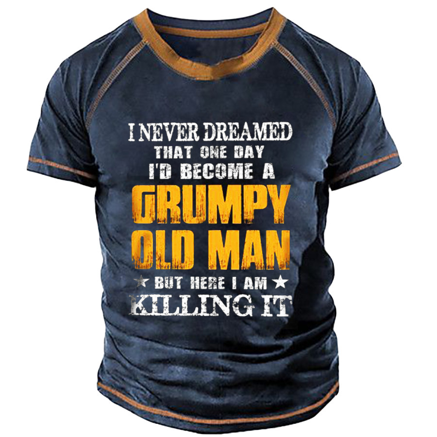 

Men's Vintage OLD MAN Short Sleeve T-Shirt