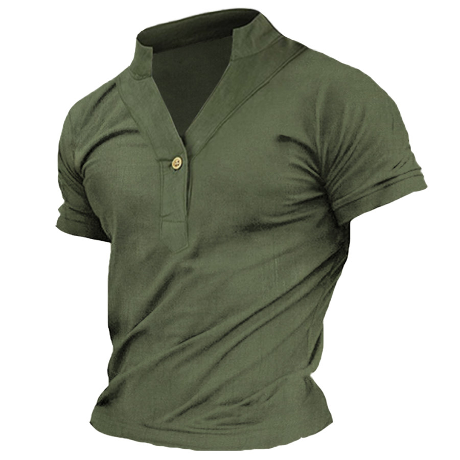 

Men's Retro Casual Short Sleeve T-Shirt