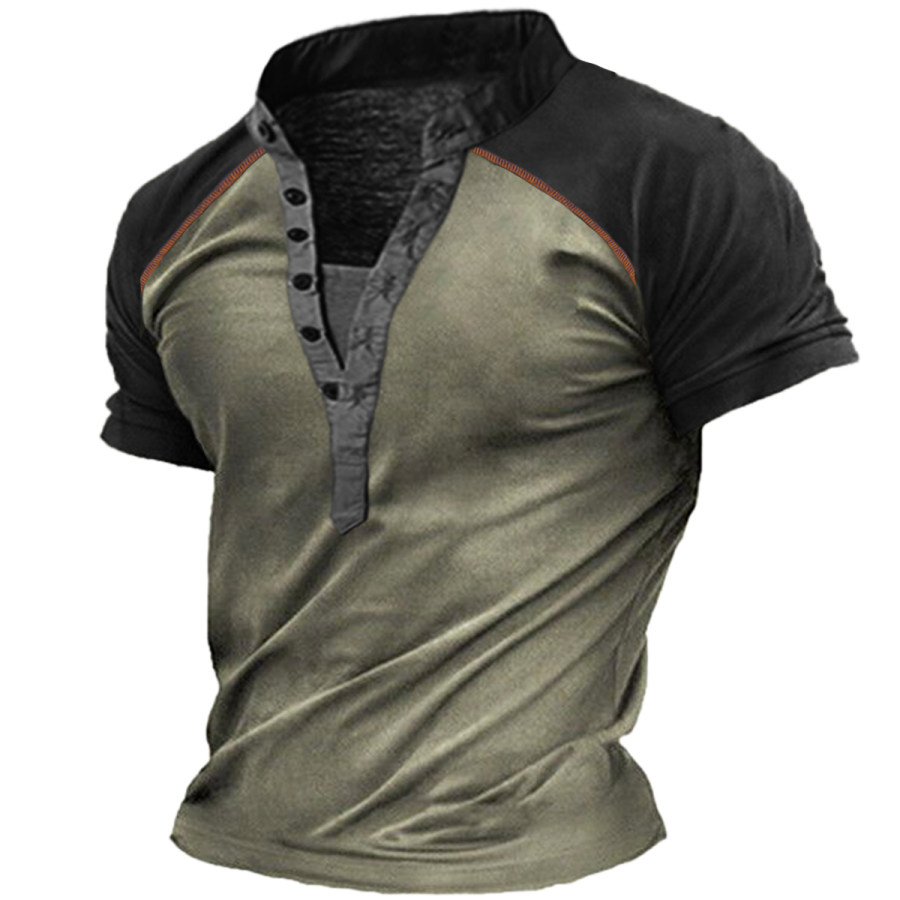 

Men's Vintage Henley T-Shirt