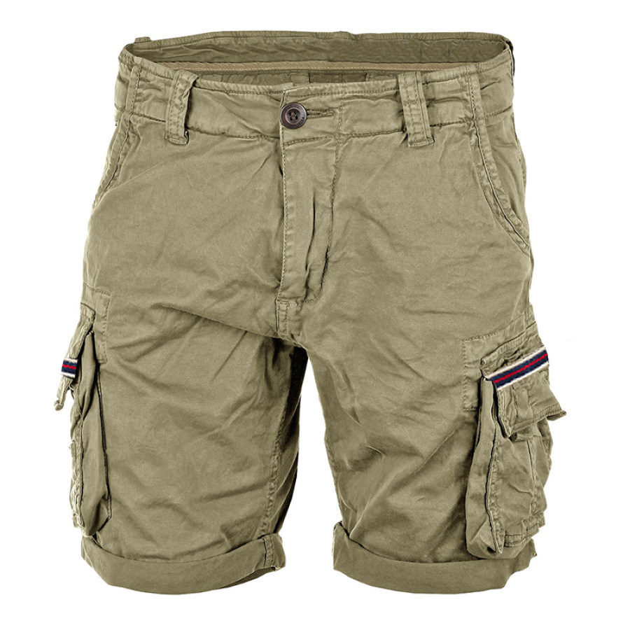 

Men's Vintage Pocket Outdoor Hiking Cargo Shorts