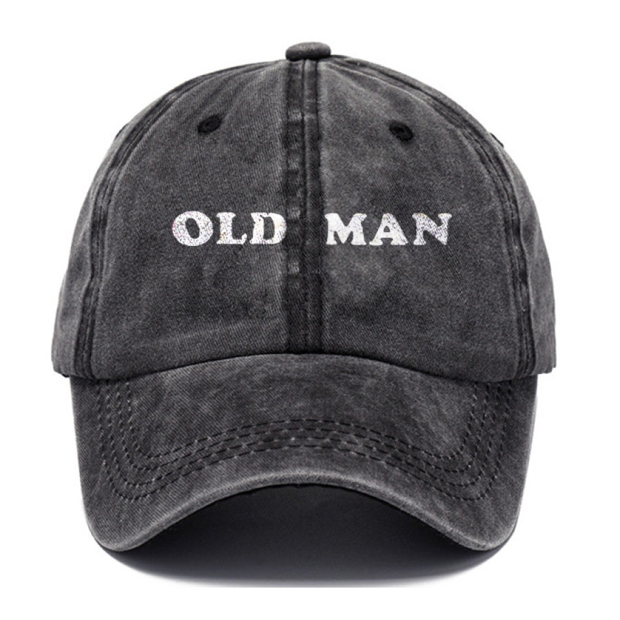 

Men's Vintage Distressed OLD MAN Cap