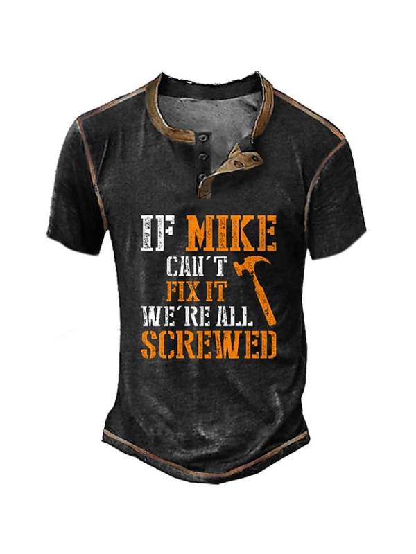 Men's Vintage FI MIKE Short Sleeve T-shirt