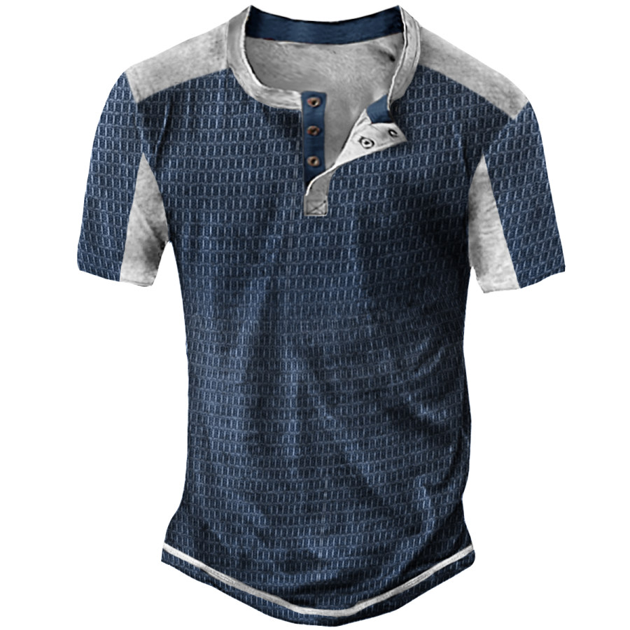 

Men's Retro Casual Short Sleeve T-Shirt