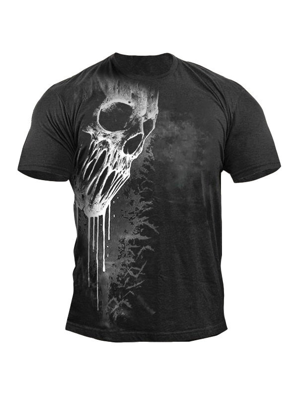 Men's Vintage Skull Short Sleeve T-Shirt