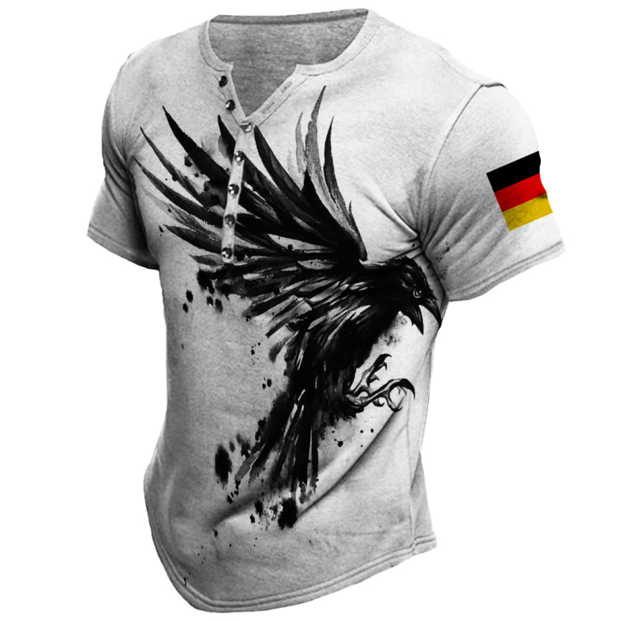 

Men's Vintage German Flag & Eagle Short Sleeve T-Shirt