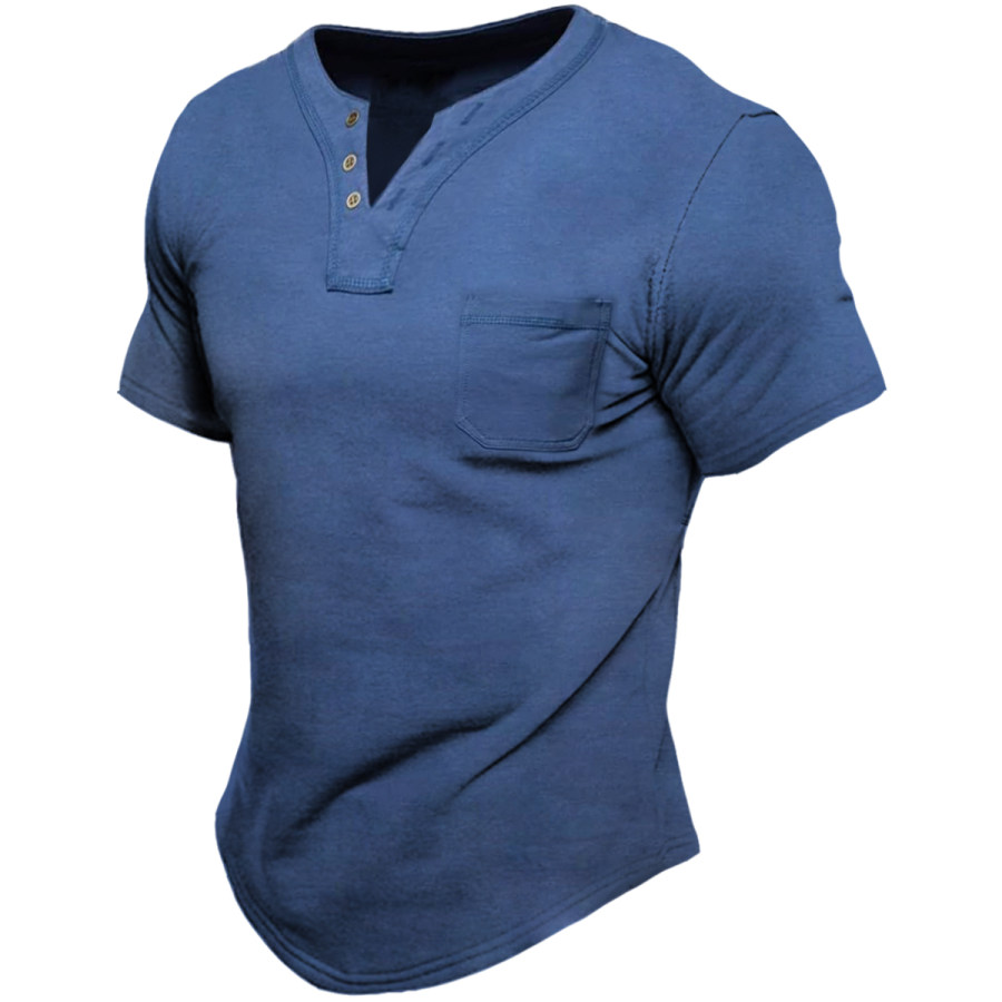 

Men's Double Pocket Short Sleeve T-Shirt