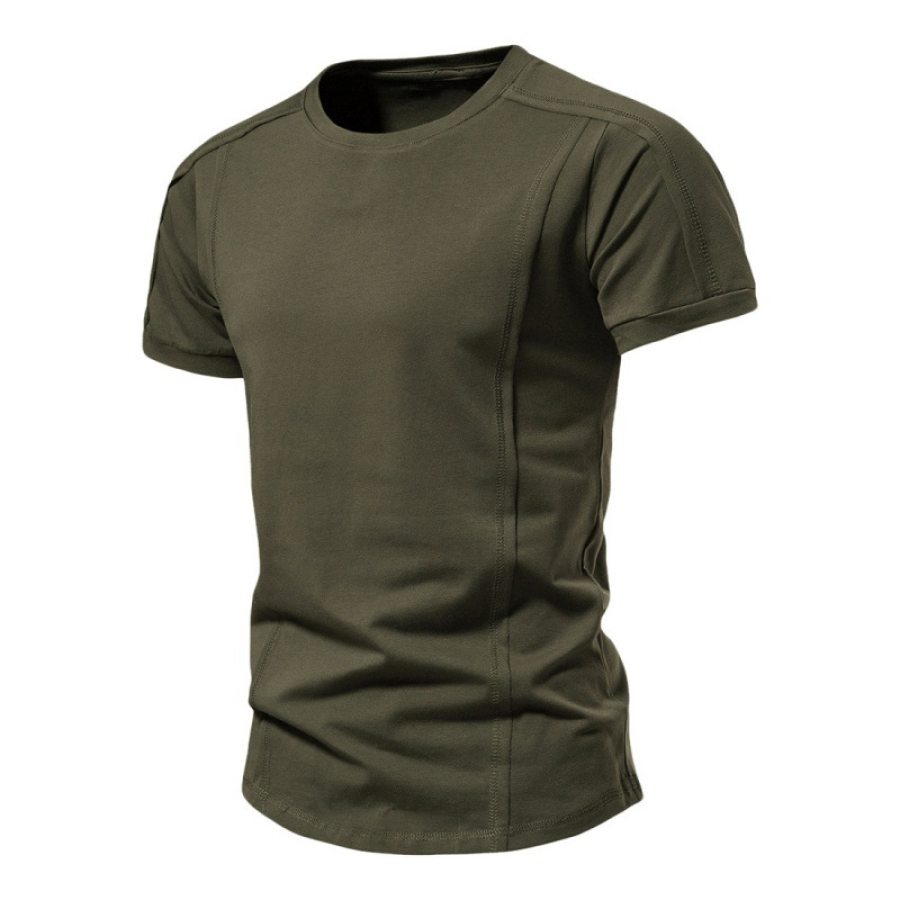 

Men's Training Casual Oversized Round Neck Short Sleeve T-Shirt