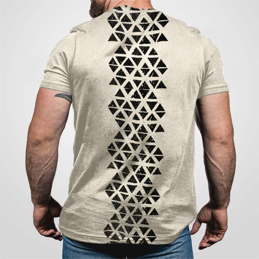 

Men's Retro Ethnic Style Short-sleeved T-shirt