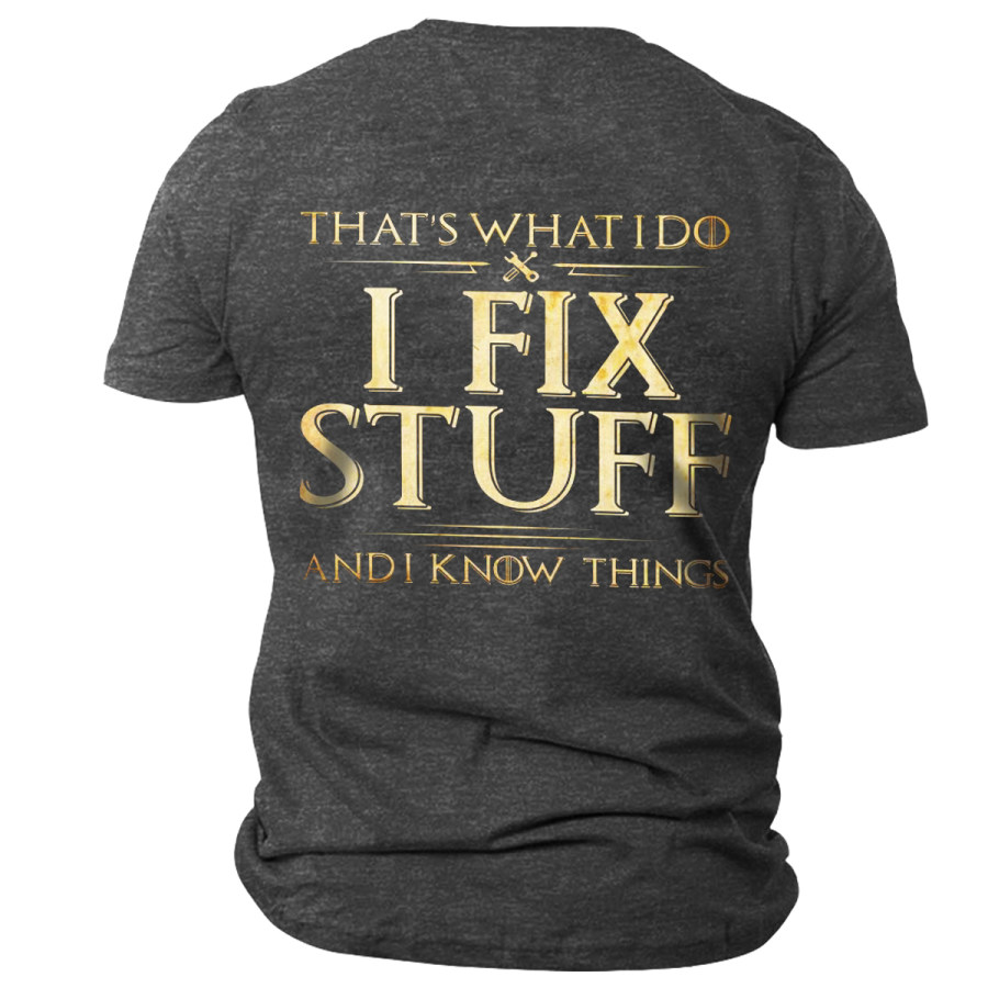 

Men's Vintage I FIX STUFF Short Sleeve T-Shirt