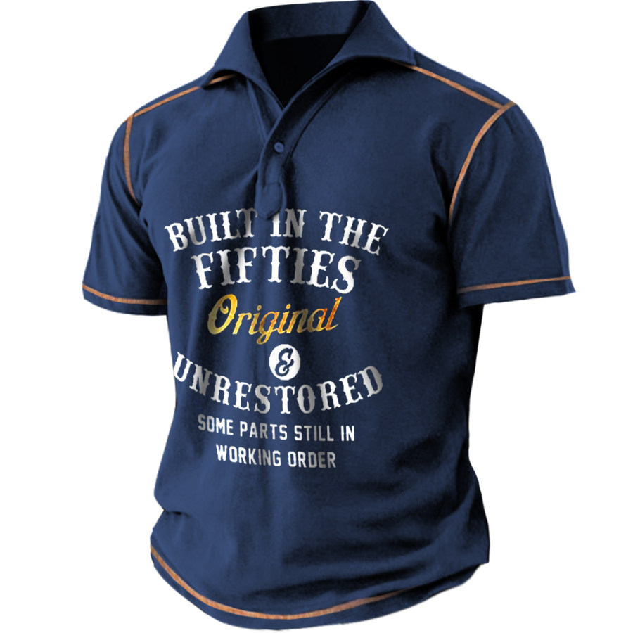 

Men's Vintage UNRESTORED Lapel Short Sleeve T-Shirt