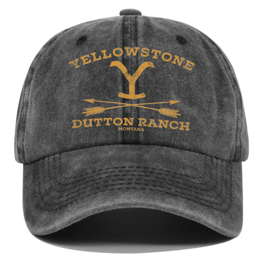 

Men's Vintage Yellowstone Letter Embroidered Hat