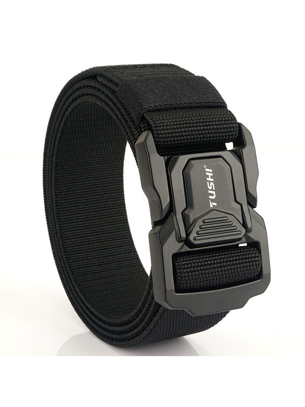 Men's Outdoor Aluminum Buckle Tactical Nylon Belt