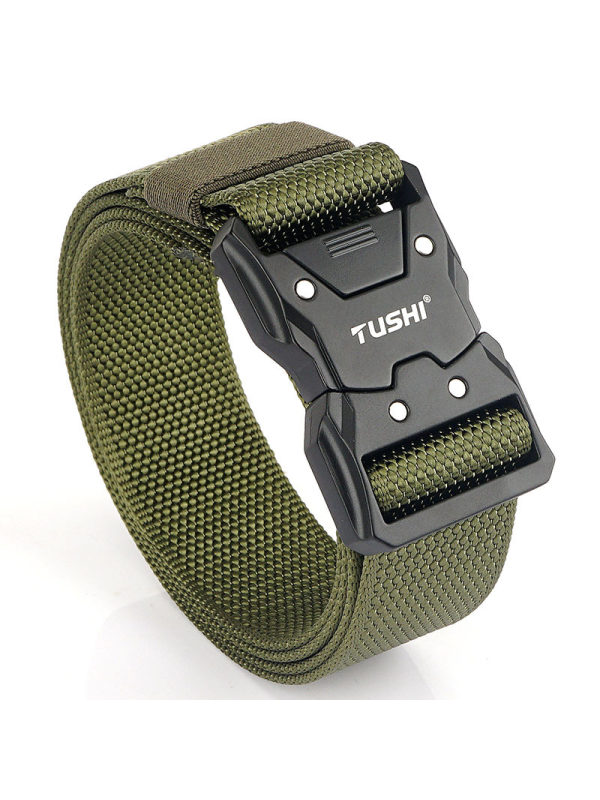 Men's Outdoor Quick Release Buckle Tactical Nylon Belt