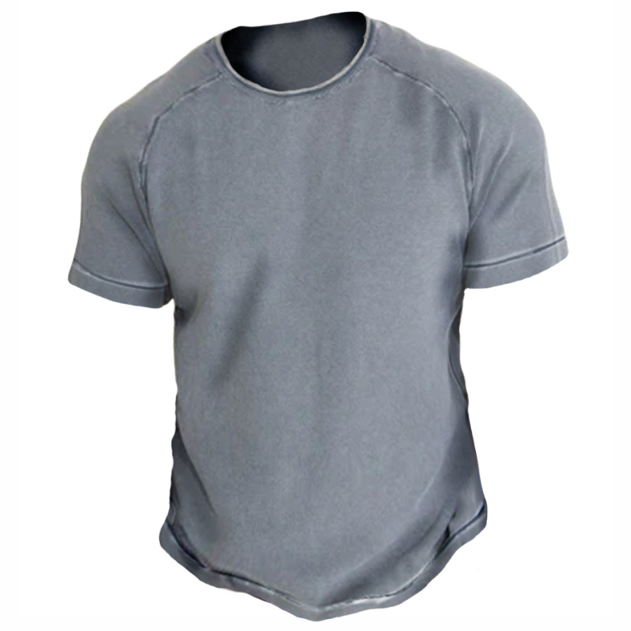 

Men's Retro Casual Short Sleeve T-Shirt