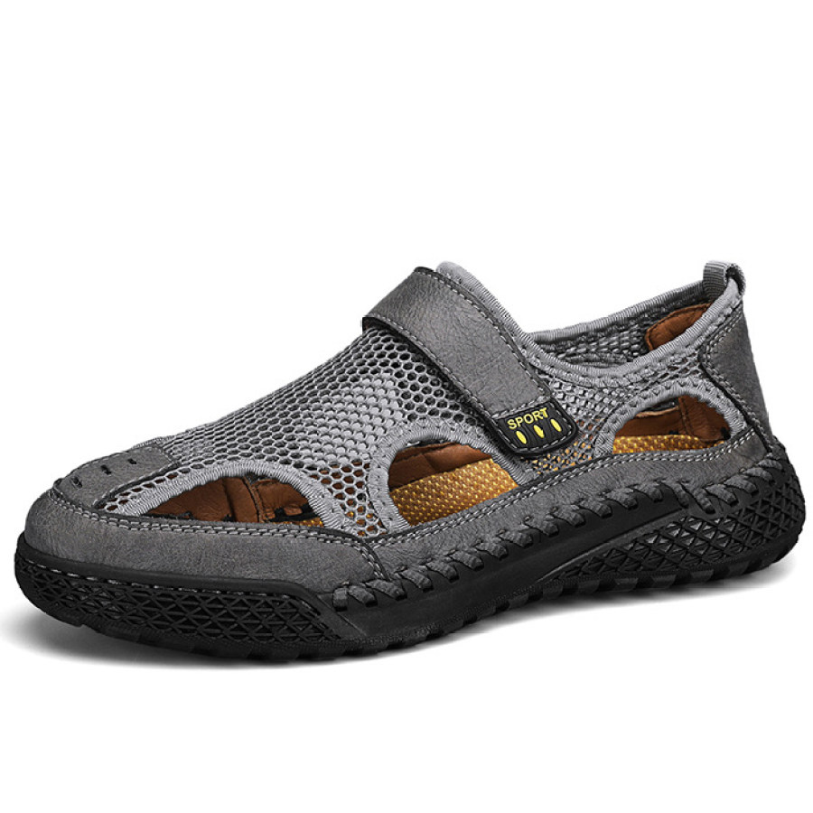 

Men's Outdoor Hollow Mesh Bun Toe Sandals Sneakers