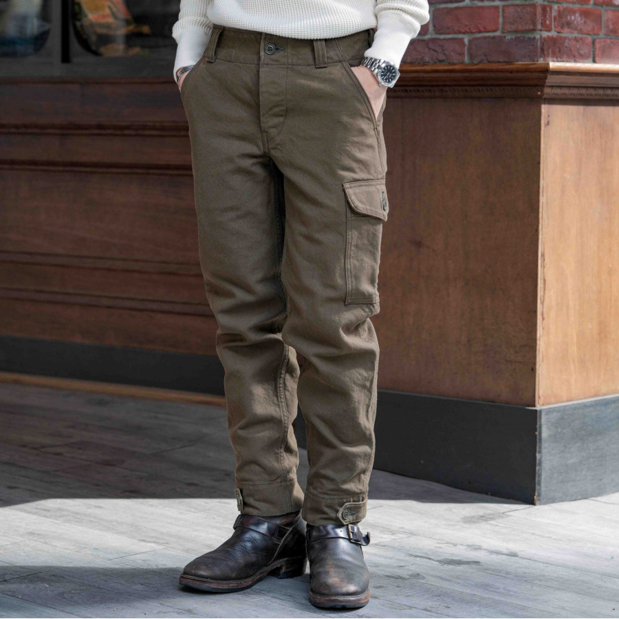 

Men'S Vintage Classic Military Pants Aviators Trousers