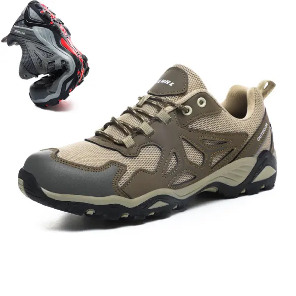 Men's Breathable Non-slip Lightweight Hiking Casual Shoes - Kalesafe.com 