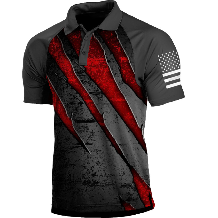 

Men's Vintage Short Sleeve POLO Shirt