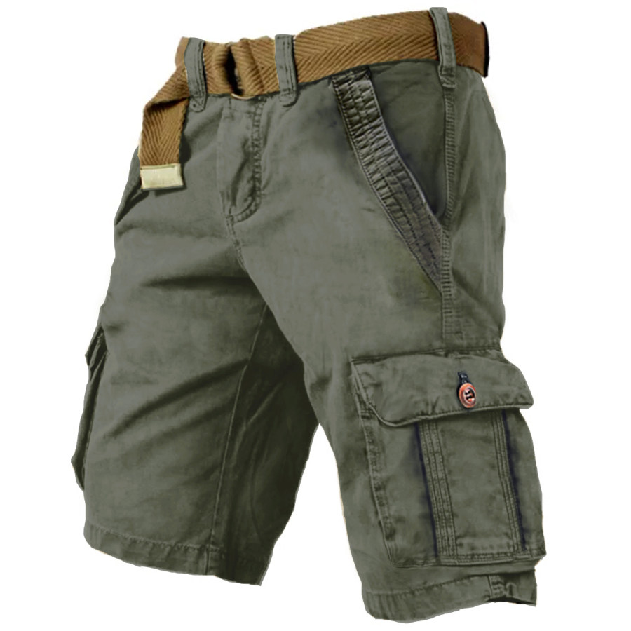 

Men's Outdoor Multi Pocket Loose Cargo Shorts