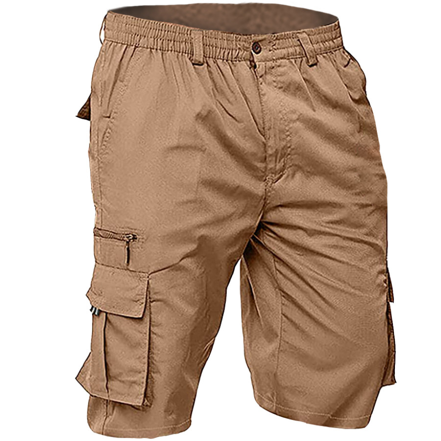 

Shorts Cargo Casual Masculino Com Vários Bolsos Para Atividades Ao Ar Livre