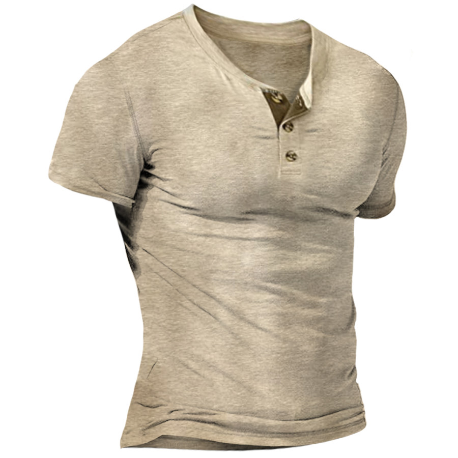 

Men's Vintage Round Neck Short Sleeve T-Shirt