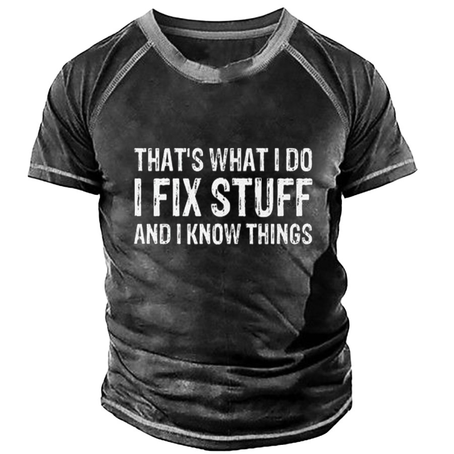 

Men's Vintage I FIX STUFF Short Sleeve T-Shirt
