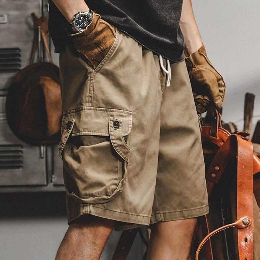 

Men's Retro Loose Casual Cargo Shorts