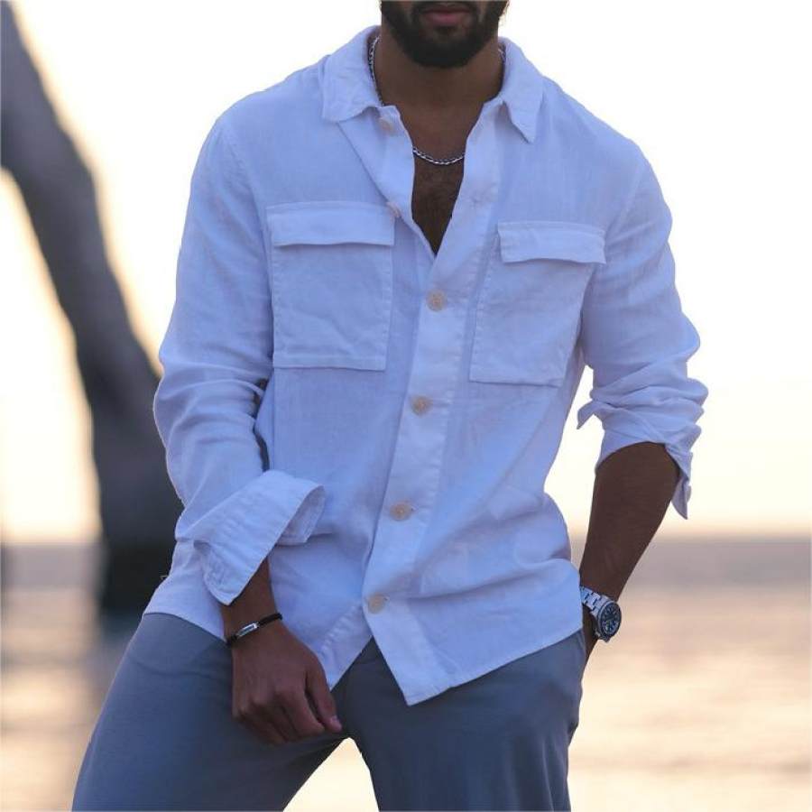 

Men's Casual Pocket Shirt