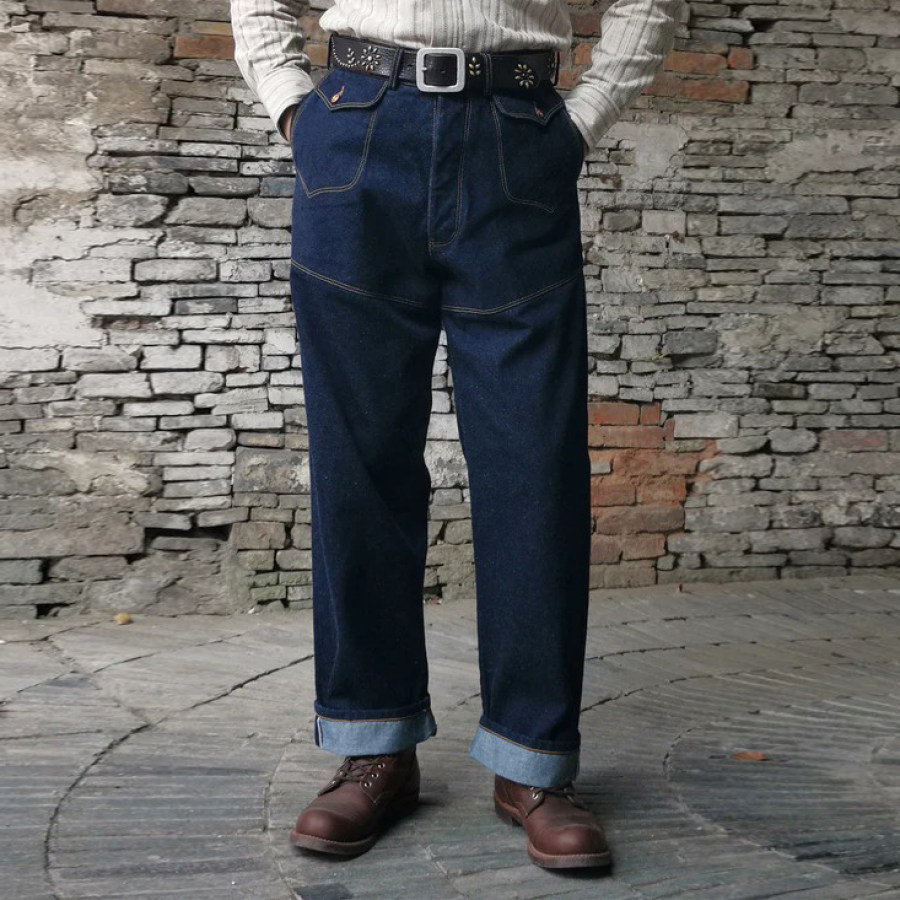 

1879 Model Charles A. Jones Denim Railroad Work Trousers