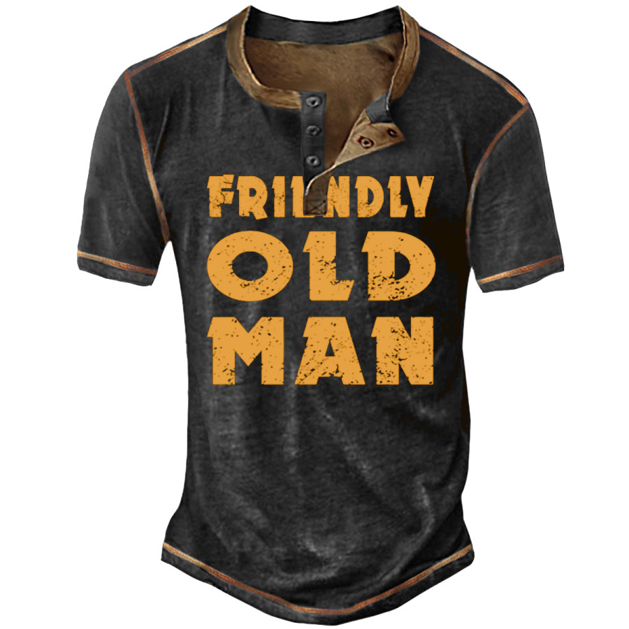 

Men's Vintage OLD MAN Crew Neck T-Shirt