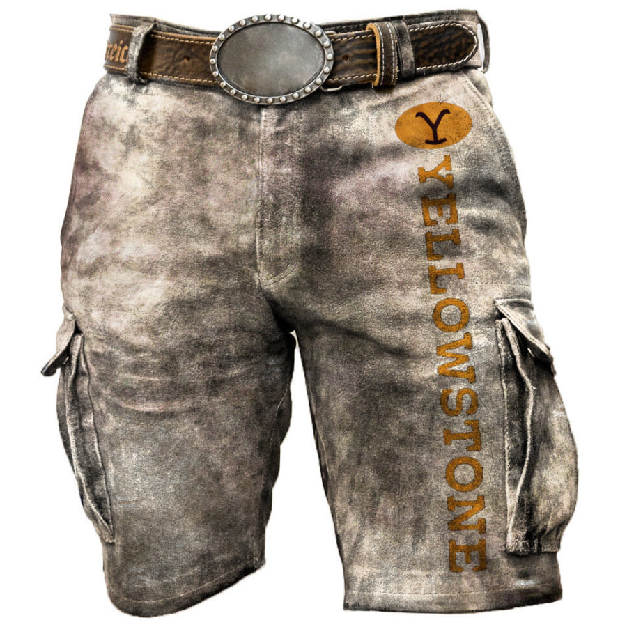 

Men's Vintage Yellowstone Cargo Shorts