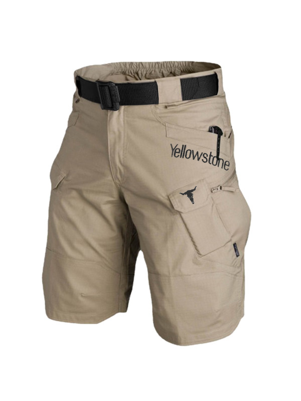 Men's Vintage Yellowstone Tactical Multi Function Pocket Shorts