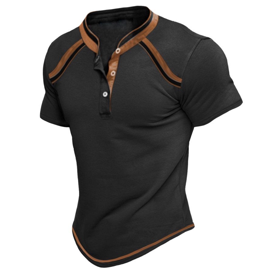 

Men's Vintage Round Neck Short Sleeve T-Shirt